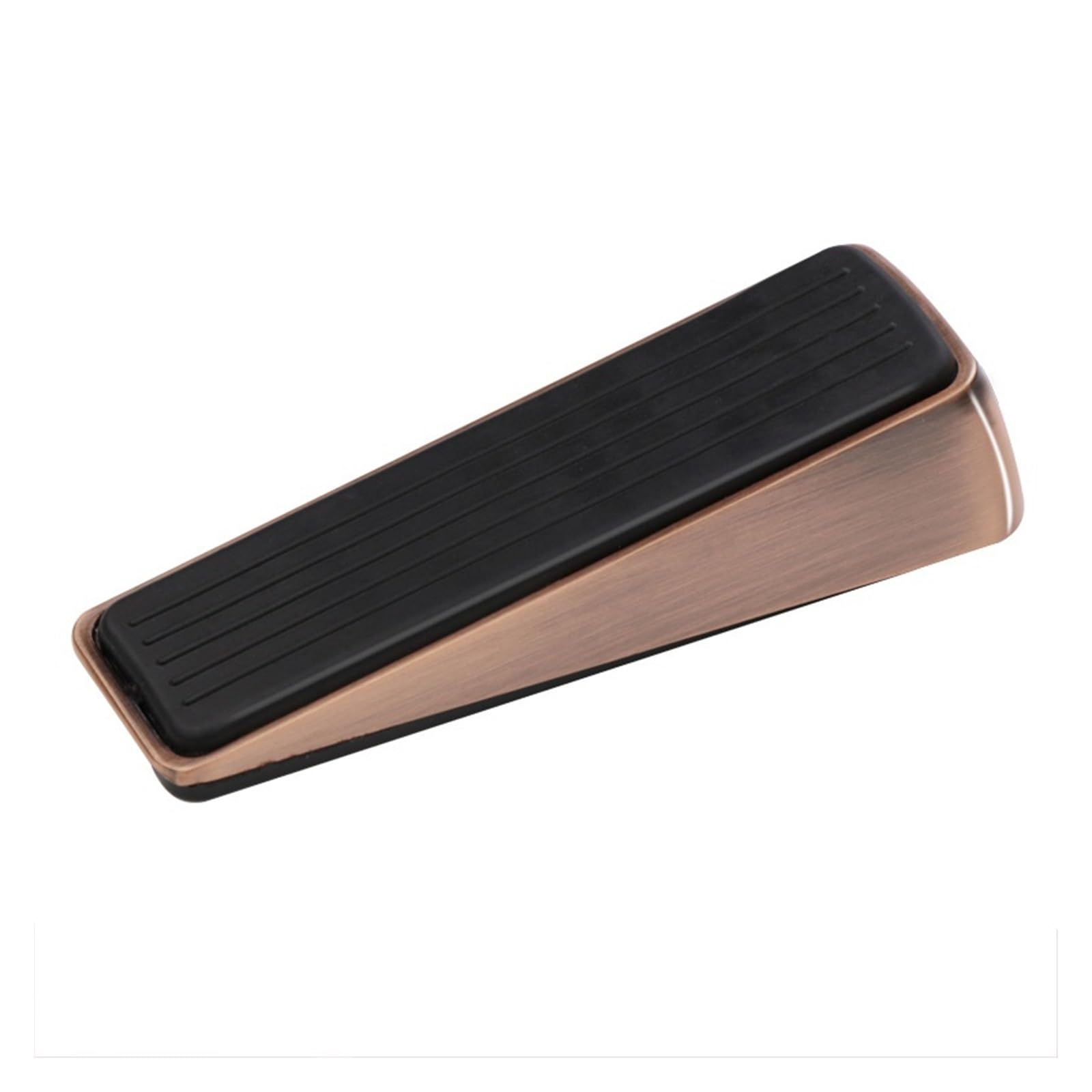 Kiddibubzi Color 03 Zinc Alloy Door Wedge Stop Door Stopper Rubber Hidden Door Holders Bronze Gold Black Bright Chrome Door Hardware(Color 03)