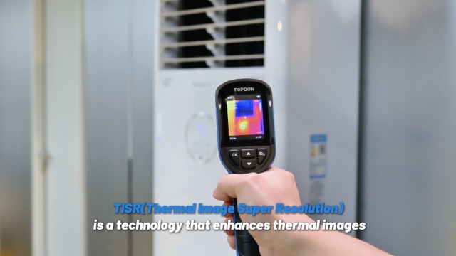 Image of TOPDON TC004 Mini Thermal Imaging Camera, 240 x 240 TISR Resolution, 15-Hour Battery Life, 128 x 128 IR Resolution, 25Hz Handheld Infrared Camera with High /Low Temp Alerts, Auto Shutdown- Blue