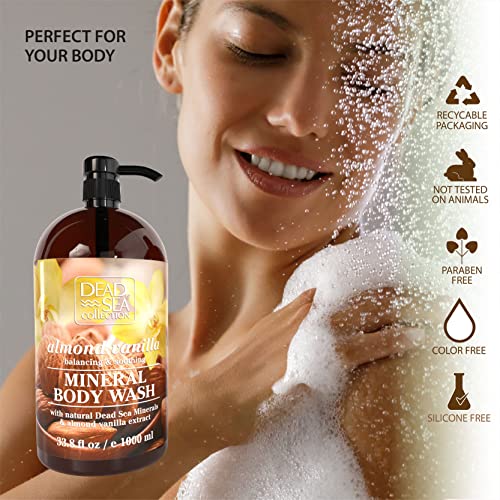 Dead Sea Collection Shower Gel for Women and Men, Body Wash with Pure Dead Sea Minerals and Sweet Almond Oil - Image 4