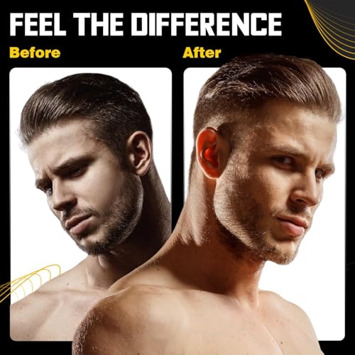 SELENCIO [Nova versão] Exercitador de mandíbula 8 peças para homens e mulheres - Poderoso treinador