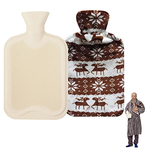 água quente do inverno - Garrafa água quente com capa pelúcia,Bolsa água quente cheia água com capa