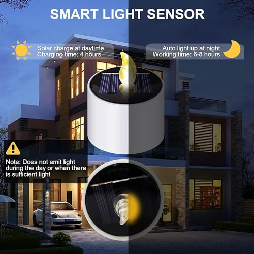Image of 6PCS Solar Tea Lights,Flameless Flickering LED Tealight Candle,Reusable Candle Lights,Waterproof Solar Power Tealights Outdoor with Dusk to Dawn Sensor for Party Outdoor Garden Patio Decor
