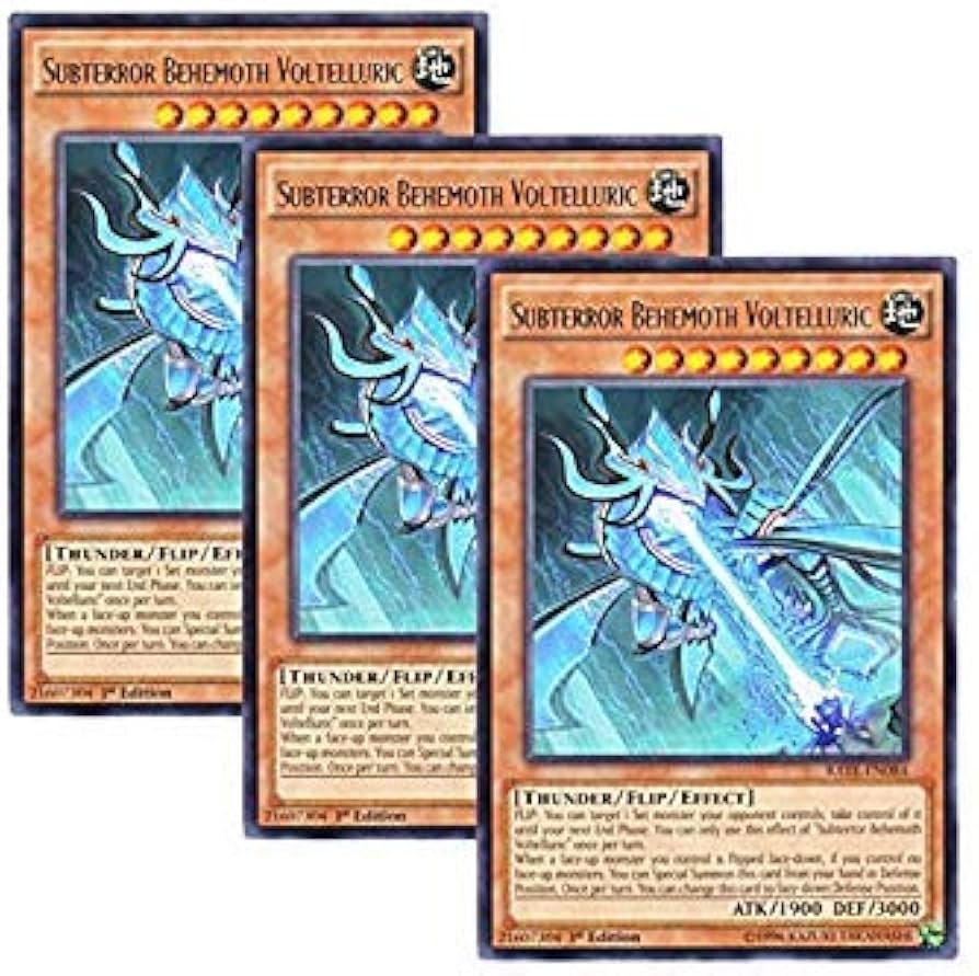 Subterror Amazon.co.jp: 【 3枚セット 】遊戯王 英語版 RATE-EN084 Subterror Behemoth Voltelluric (レア) 1st Edition : おもちゃ