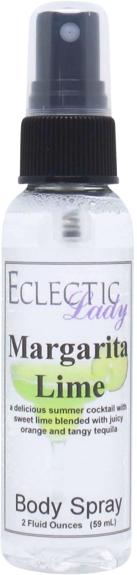 Eclectic Lady Margarita Lime Body Spray, Double Strength, 4 ounces, Body Mist for Women with Clean, Light & Gentle Fragrance, Cologne with Soft, Subtle Aroma For Daily Use