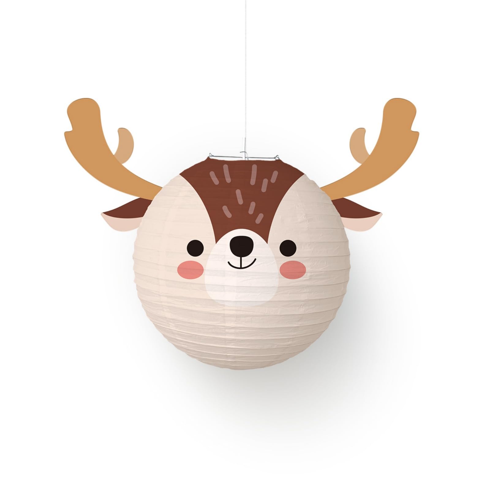 Hsioluted Festival Cartoon Design Paper Lamps Seasonal Decoration for Christmas Parties School Event Quick Setups Sturdy Recyclable Materials Holiday Paper Lamps