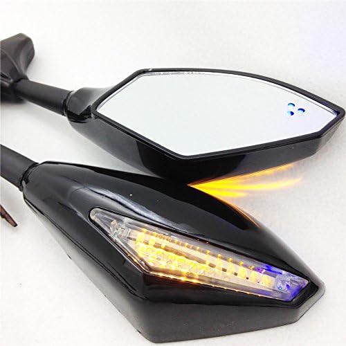 Miniatura 9 de XKH - Reemplazo de la motocicleta azul LED espejo de señal de giro integrado para Triumph Daytona 600 650 Tt600 nuevo nuevo