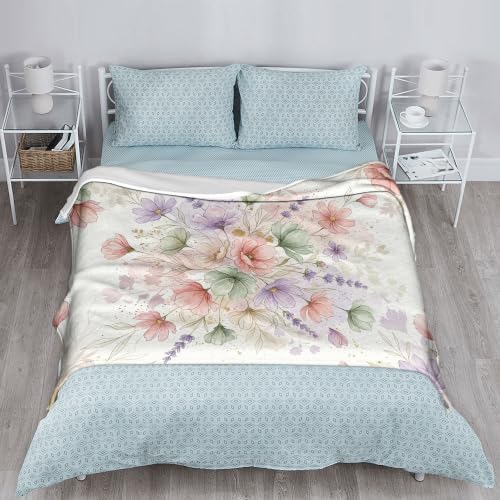 Couverture en flanelle douce 127x152 cm pour canapé et lit