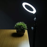 Vista 9 de Anillo de luz de 10 pulgadas, regulable, portátil, ajustable, 3 modos de brillo, para cámara digital vlog, transmisión en vivo, maquillaje, selfie