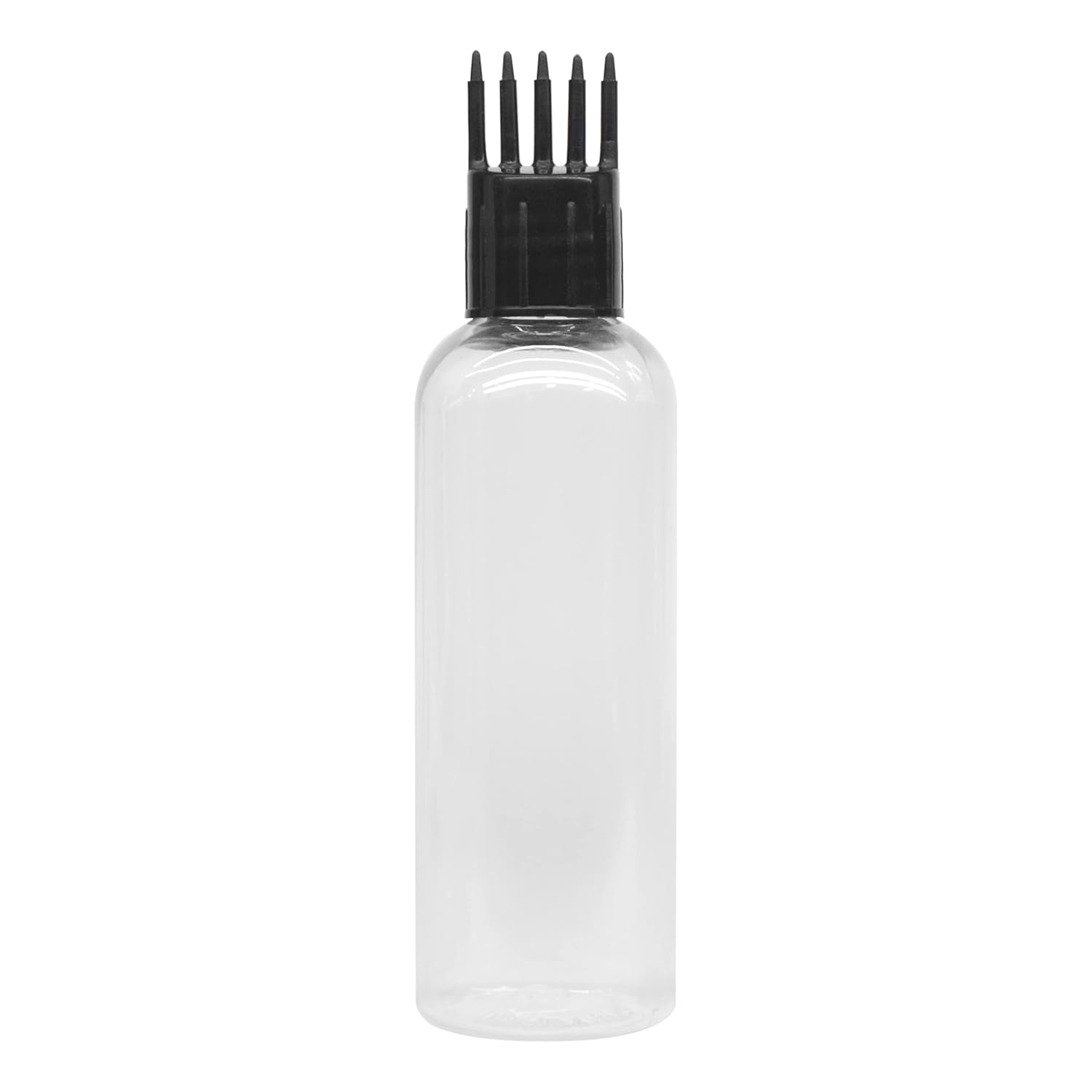 MeeTo Plastic Root Comb Applicator Empty Cylindrical Bottle,Ounce