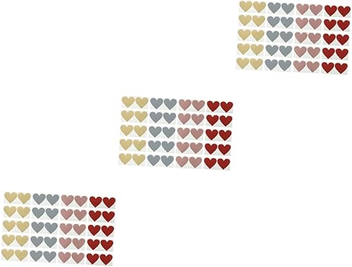 Miniatura 1 de NUOBESTY 60 Sheets Scratch Coated Stickers Peel and Stick Stickers Sealing Label Stickers Scratch Off Label Stickers impresora de Sticker Heart