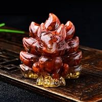 Amazon.co.jp: 九尾狐 天然水晶 天然石 クリスタル ミニ キツネ 小さい