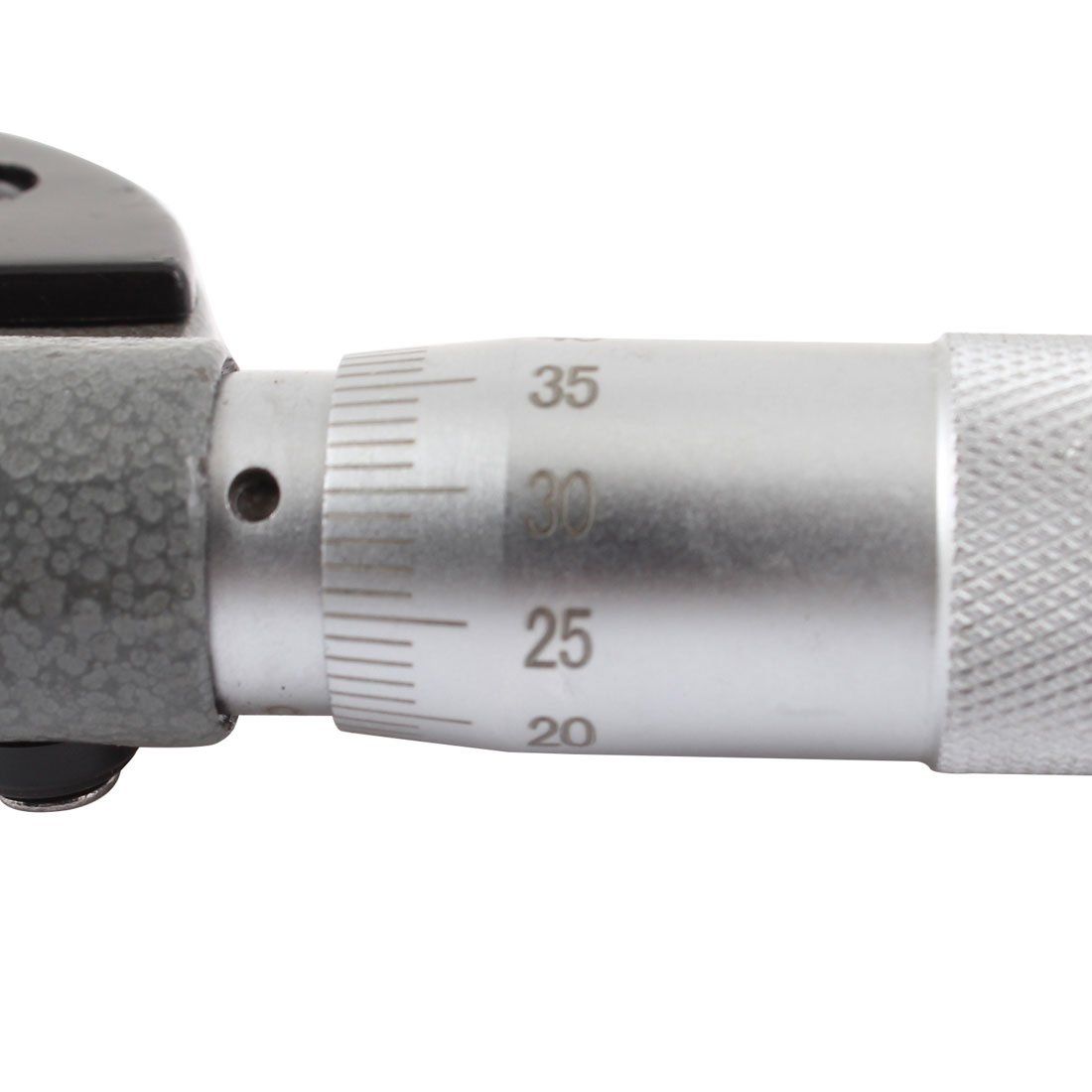 uxcell Metric Outside Micrometer, Micrometer Measuring Tool, Ratchet Stop, 0-25mm Range, 0.01mm Graduation Precision Machinist Tool