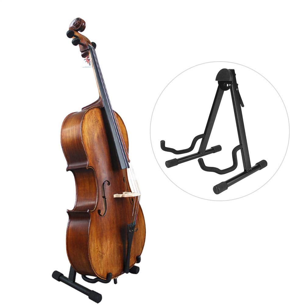 Soporte portátil para guitarra, soporte de marco para guitarra con almohadilla de espuma, accesorio para instrumentos musicales para el hogar, iglesias, 35,5 x 30,5 x 39,9 cm