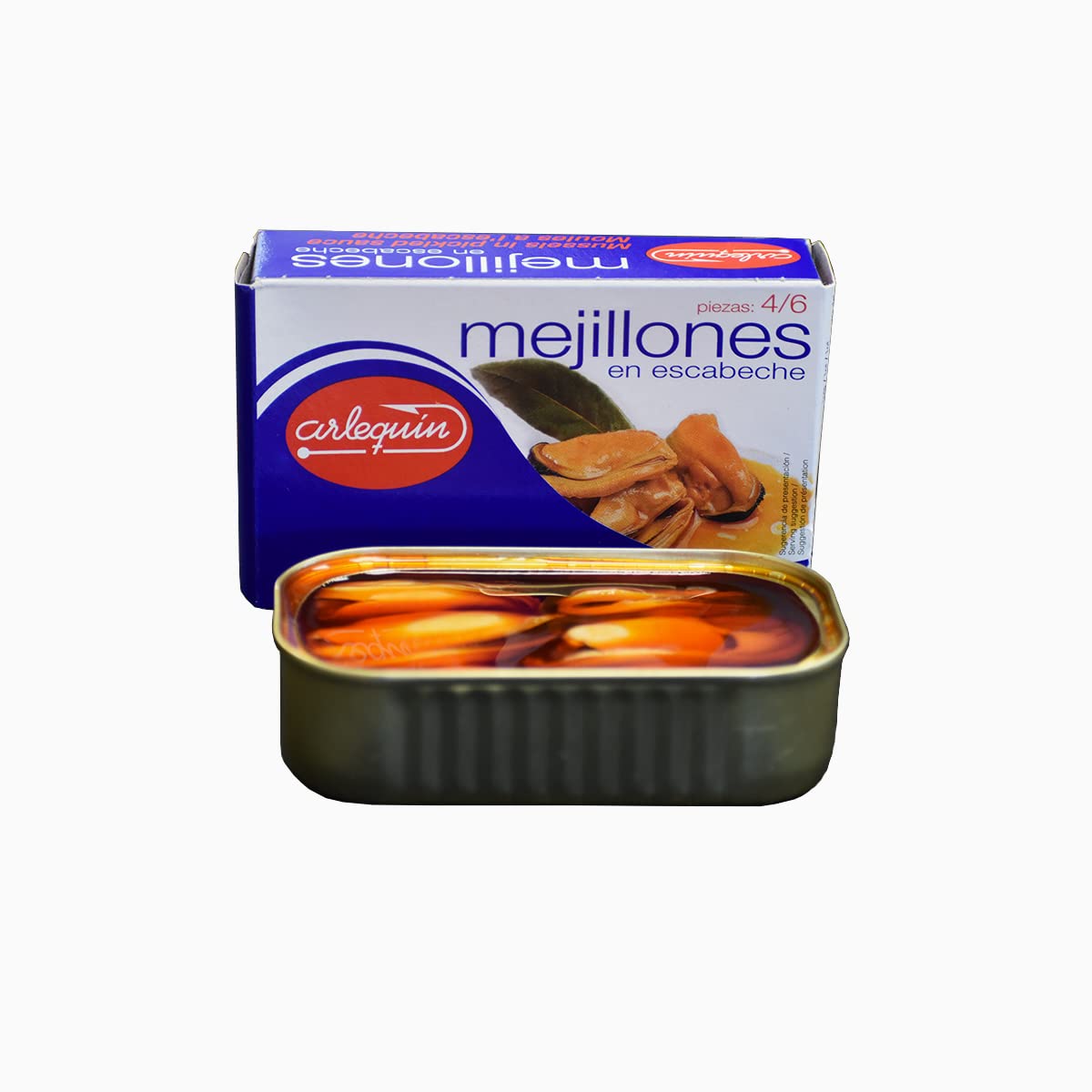 ARLEQUIN Mejillón en Escabeche Gigante Pack 4 Latas 120 grs 480 grs