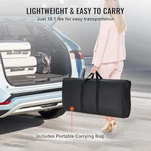 VEVOR Folding Portable Bar Table, Tradeshow Podium Table for Indoor, Outdoor, Party, Picnic, Exhibition, Includes Carrying Case, Storage Shelf and Black Skirt, 38.39" x 15.16" x 34.25" VEVOR Folding Portable Bar Table Tradeshow Podium Table for Indoor Outdoor Party Picnic Exhibition Includes Carrying Case Storage Shelf and Black Skirt 3839 x 1516 x 3425