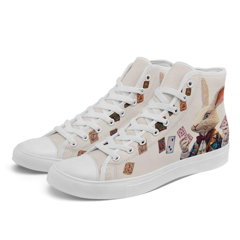 Womens Canvas Shoes High Top Sneakers Lace up Casual Trainers Plimsoles Flat Shoes3