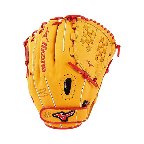 Mizuno MVP Prime SE Fastpitch GMVP1200PSEF6 Infield Model Gloves, Cork/Red, 12