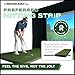 The Indoor Golf Shop SIGPRO Preferred Hitting Strip - Professional-Grade, Replaceable Golf Hitting Mat - Realistic Fairway Feel - Teeline Turf Mimics Grass - Real Tee Capable - Joint-Friendly