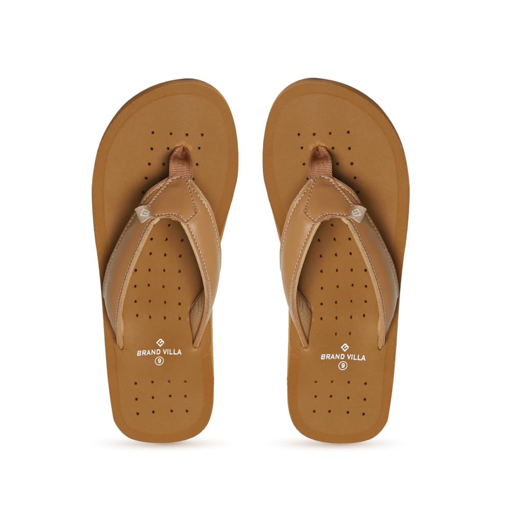 BRAND VILLA Men Doctor Ortho Slippers With Arch Support|Light Weight Home Chappal |Soft Comfortable Stylish Flip Flop Slippers for Men