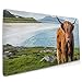 Produktbild Erweitern Sie die Moursepad Highland Cow Mauspadmatte Anti-Fray Stitched Edges für Gaming und Office
