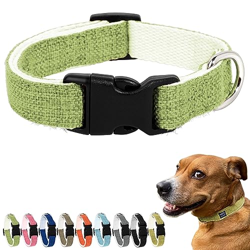 Pawsitive Green Hemp Dog Collar