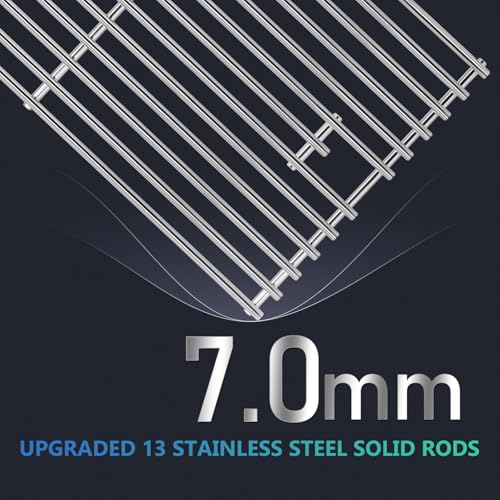 Image of Hiorucet Grill Grate Parts for Monument Grill 4 Burner 35633, 41847NG, 24633, 17842, 24367, Cooking Grids, D010012307 Flame Tamers, A0212926 Burners and Igniters for Monument Grill Replacement Parts.