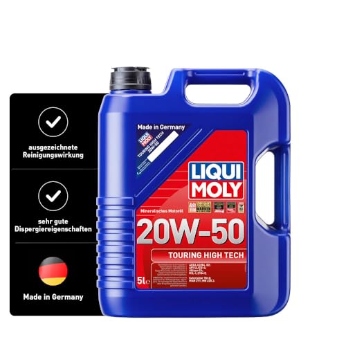 LIQUI MOLY Touring High Tech 20W-50 | 5 L | Aceite de motor mineral | 1255