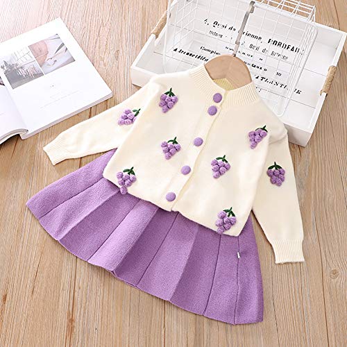 Vestido de princesa con tutu para ninos comodo de dos piezas morado 3