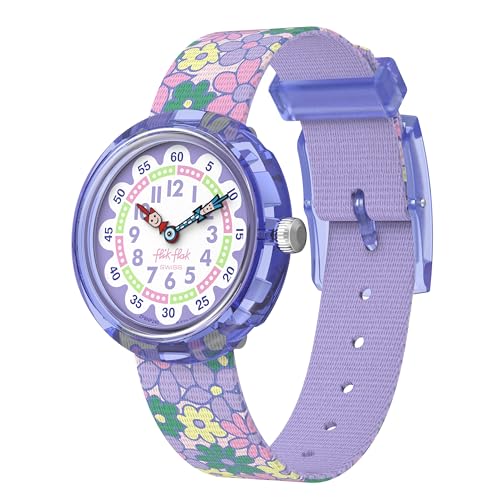 Flik Flak Girl Kids Watch Biosourced Quartz Waterproof Flower Fields