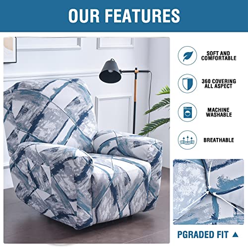 Image of Eco-Ancheng Recliner Slipcovers 4-Pieces Lazyboy Recliner Covers Recliner Couch Covers Recliner Chair Cover Non Slip Reclining Slipcovers with Storage Pockets Furniture Protector for Living Room