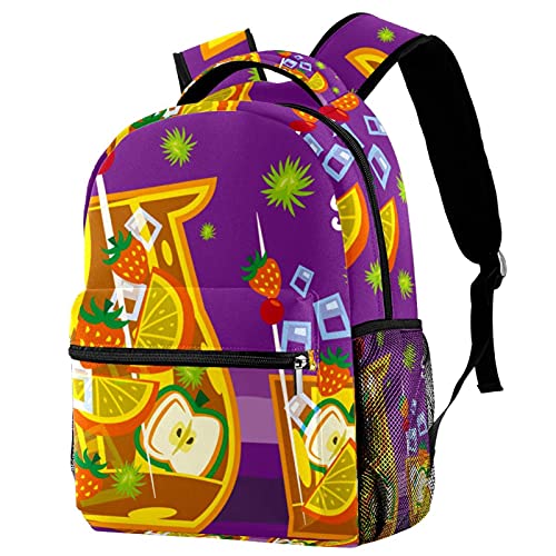Sac à dos de voyage Sangria traditionnel pour enfants avec porte-bouteille