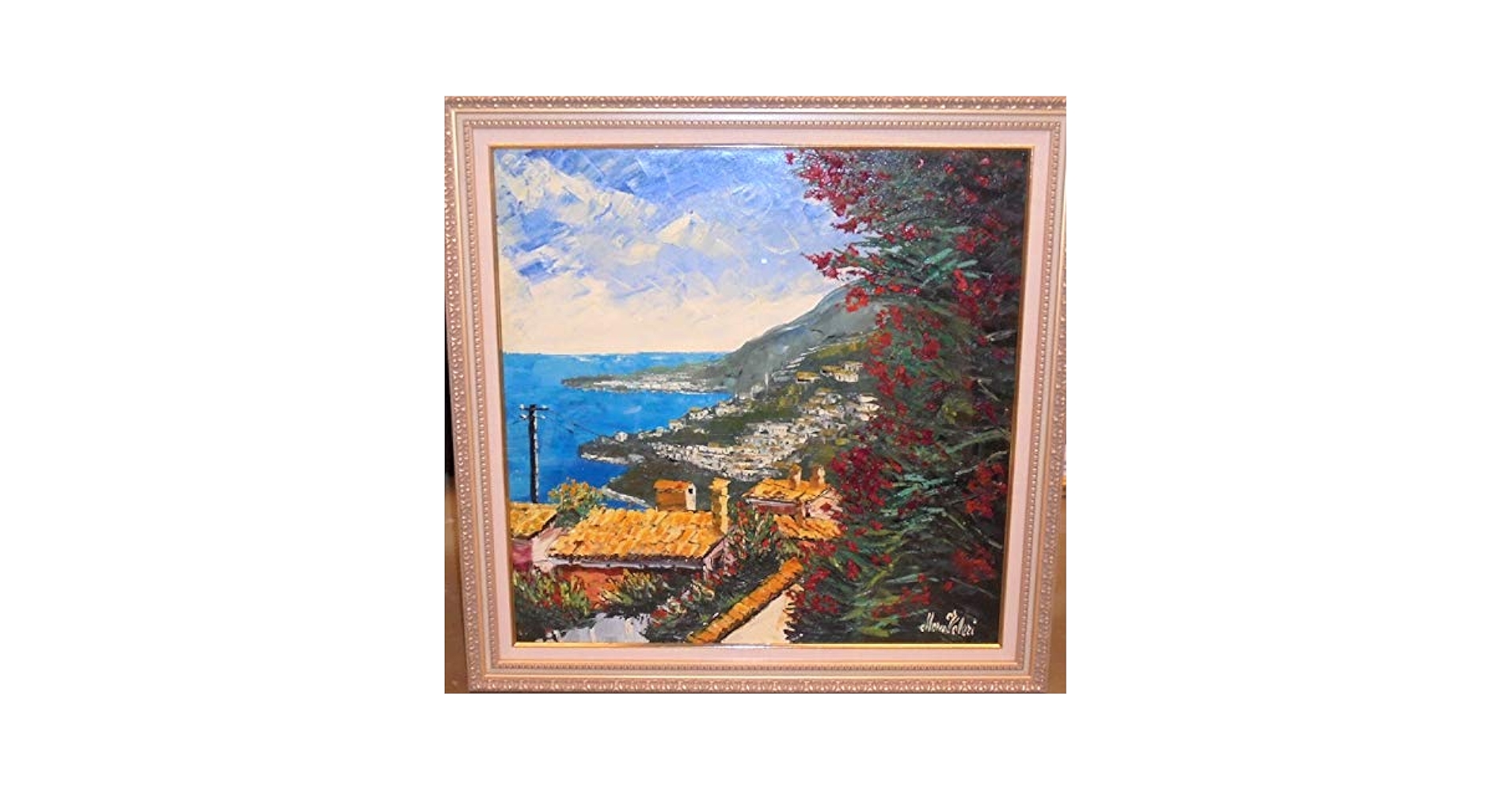 絵画肉筆画油絵 画家イタリア  ホーリニー作品直筆オリジナル厚塗り絵画 絵画肉筆画油絵 画家イタリア ホーリニー作品直筆オリジナル厚