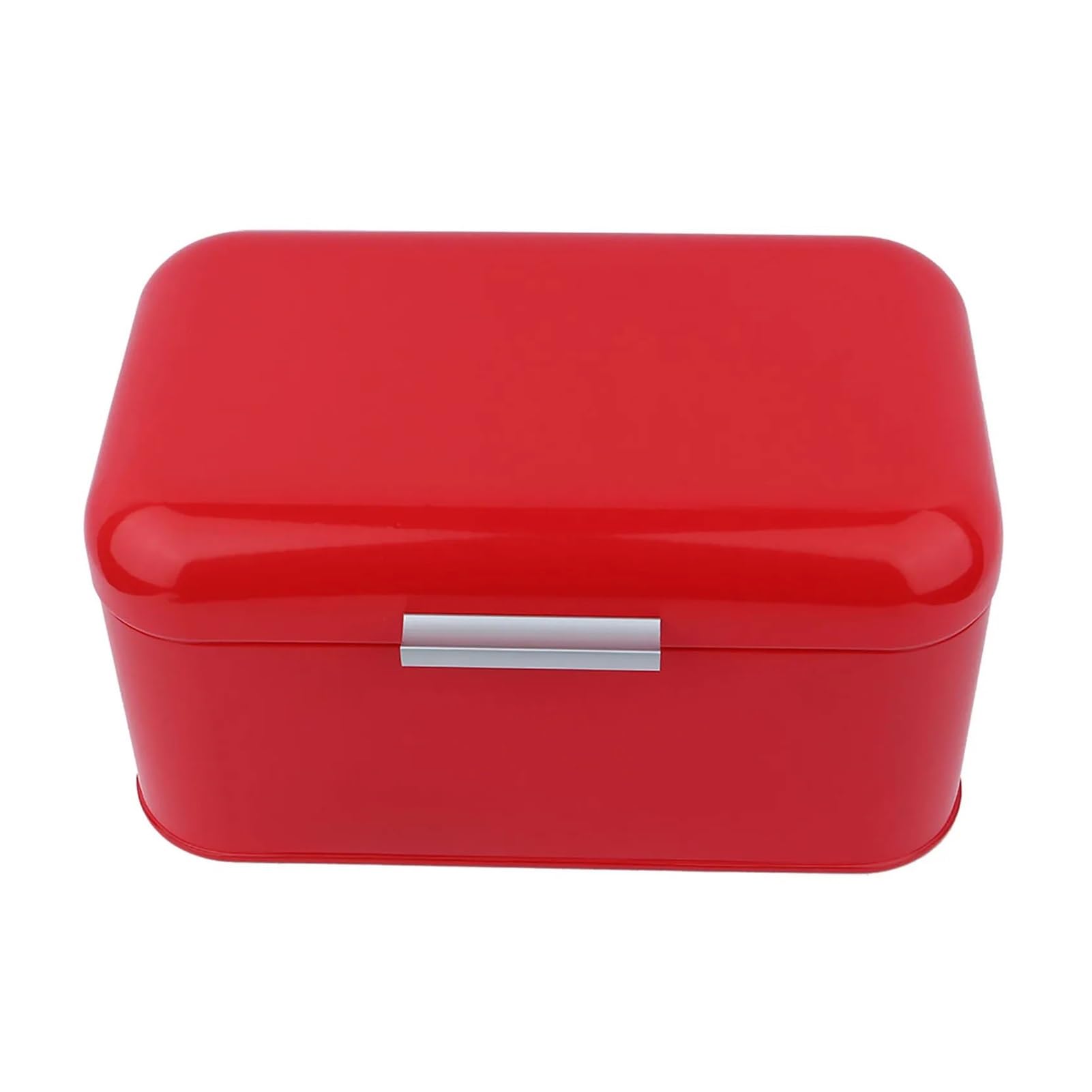 LUYSGBXR Bread Bin Metal Bread Box Solid Bin Storage Food Containers For Kitchen Iron Household Container(Red)