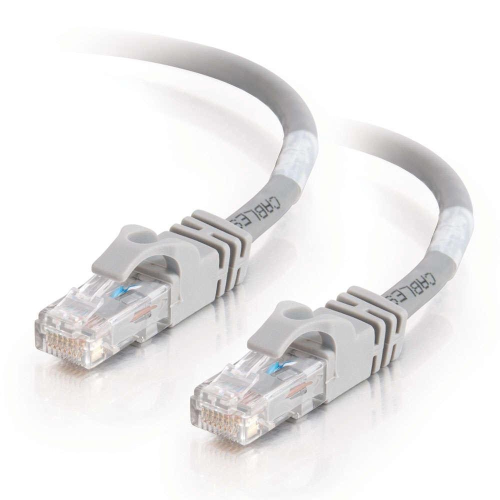 C2G 0.3 m Cat6 Booted Unshielded Network Patch Cable - Grey