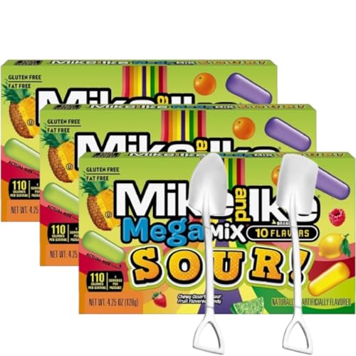 Mike and Ike Dulces Chewy - 3 cajas cine 4.25 OZ c/u miniatura 1