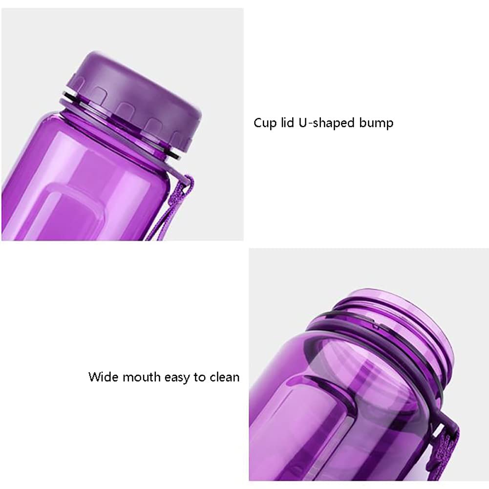 Sportflasche Wasserflaschen Kunststoff Sport Wasserflasche Großer Krug mit Handschlaufe für Wandern Reisen Outdoor Sportflaschen Wasserflaschen (Fassungsvermögen: 750 ml, Farbe: Grün) (Blau 950 ml)