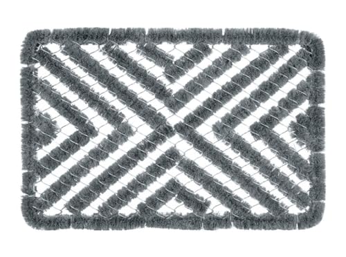Image of Groundsman Rectangular Boot Scraper Mat Grey 40cm x 60cm GMDM225