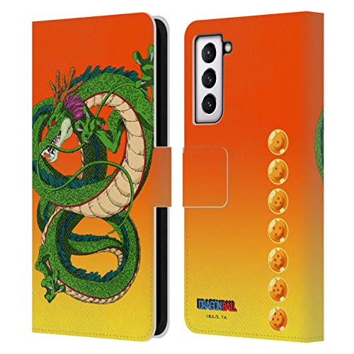 Dragon Ball étui portefeuille cuir imprimé Shenron Samsung S21