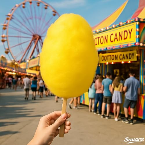 500g Pina Colada Zucker für Zuckerwatte Aromazucker Farbzucker Gelb für die Zuckerwattemaschine mit Zuckerwattezucker – Bild 5