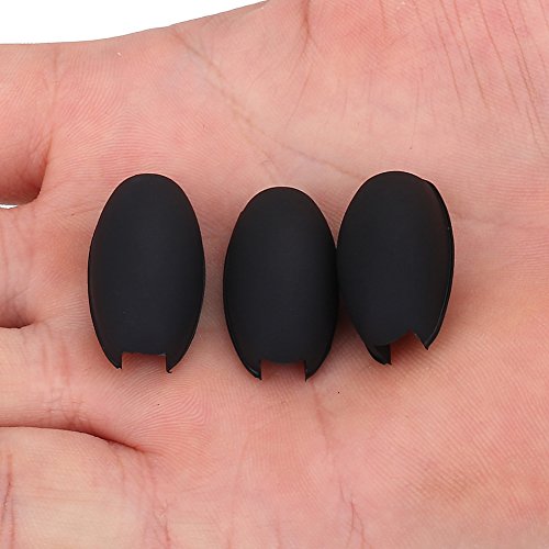MAGT Saxophon Fingerauflage, 3 Stück/Set - Schwarz - Gummi - Saxophon Daumen Kissen - Blasinstrument - Sopran Alto Tenor Sax