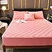 HBODHBGS Breve Peluche Addensare Trapuntato Coprimaterasso King Queen Matrimoniale Trapuntato Protezione Pad Copertura Non Inclusa Federa Colore 7 135x190x35cm