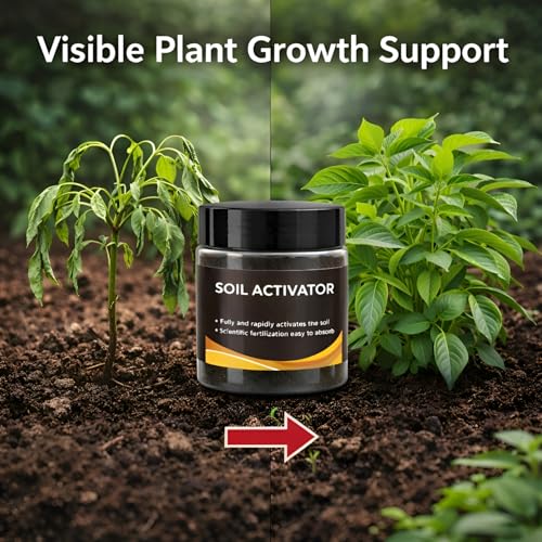 Image of Soil Activator Plant Growth Booster | Suitable for Indoor & Outdoor Plants | for Pots, Gardens & Home Plants | Easy to Use, 60gm, Pack of 1