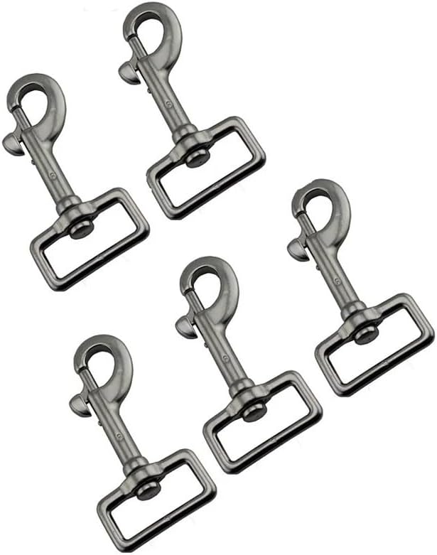 5PCS 316 Stainless Steel Diving Swivel Snap Hook Compatible with 59mm 66mm 73mm 80mm Length Heavy Duty Stainless Steel Swivel Eye Bolt Snap Hook