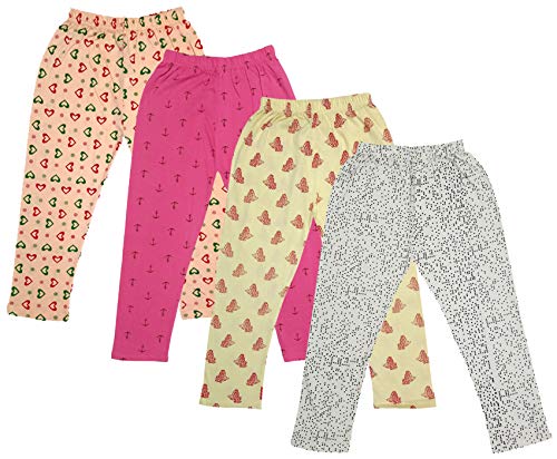 Image of indi weaves Girls Super Soft Cotton Solid Capri Pants Pack of 2
