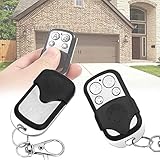 🔑【Práctico】Este es un clonador remoto de frecuencia fija de 433 MHz para controlar el 99,99 % de los controles remotos de código fijo y aprender funciones comunes a los controles remotos de código de aprendizaje. Este es un reemplazo y no un accesorio original. Solo para los modelos y frecuencias enumerados, otros modelos o frecuencias no están disponibles. Lea toda la información de la imagen como referencia.