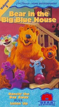 Amazon Com Bear In The Big Blue House Vol 3 Dancin The Day Away Listen Up Vhs Bear In Big Blue House Movies Tv