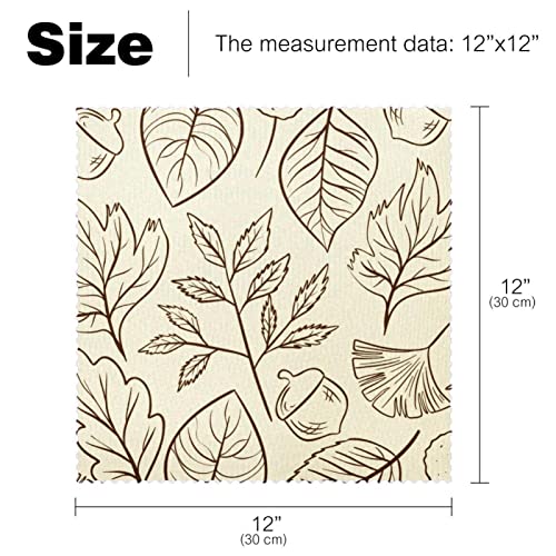 Sets de table Automne Pluie antidérapants pour tables de salle à manger