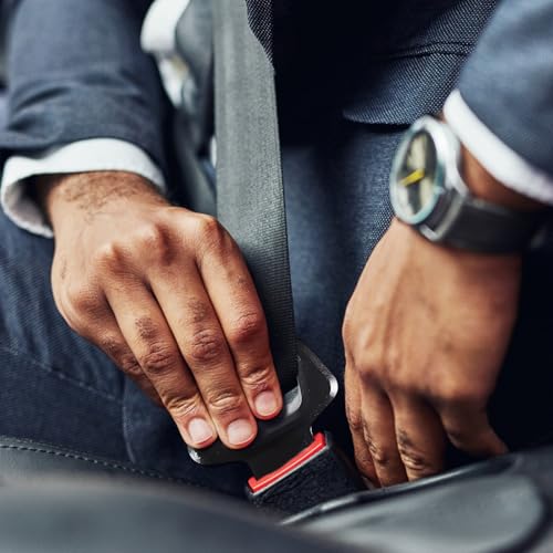 4 Stück Anschnaller Adapter, Sicherheitsgurt Clip für Auto, Metall Gurtadapter, Universelle Lösung für Tägliches Fahren und Lange Reisen, 50 x 64mm