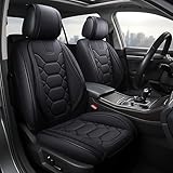 Top 10 Best Oasis Auto Seat Covers Reviews & Comparison 1 OASIS AUTO Car Seat Covers Front Seats, Waterproof Faux Leather Seat Covers for Cars Universal Fit for SUV, Truck, Sedan, Black Premium Car Seat Protector with Cushions
