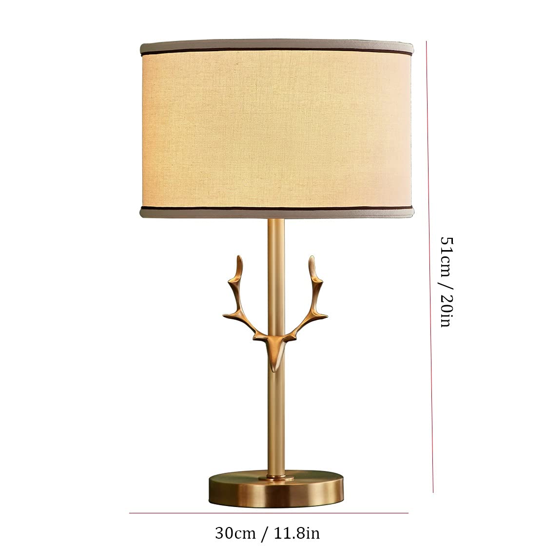 desk lamp Lampa na biurko Lampa stołowa z czystego poroża miedzi Sypialnia Lampki nocne Lampy stołowe do ochrony oczu, używane do dekoracji gabinetu i salonu Lampka na biurko Lampa LED na biurko table
